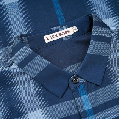 Áo Sơ mi kẻ xanh đậm SMC23-11A